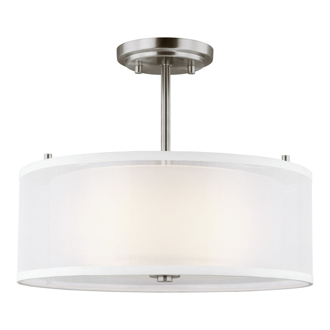 Generation Lighting. Two Light Semi-Flush Mount
