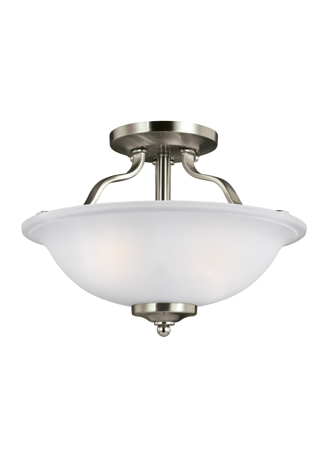 Generation Lighting. Two Light Semi-Flush Mount