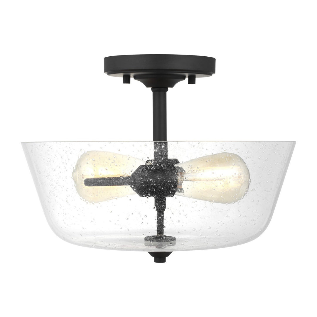 Generation Lighting. Two Light Semi-Flush Mount