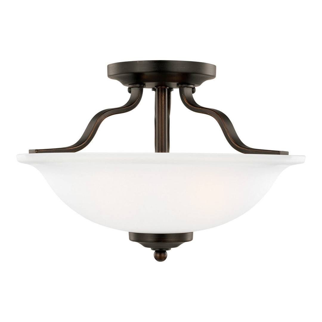 Generation Lighting. Two Light Semi-Flush Mount