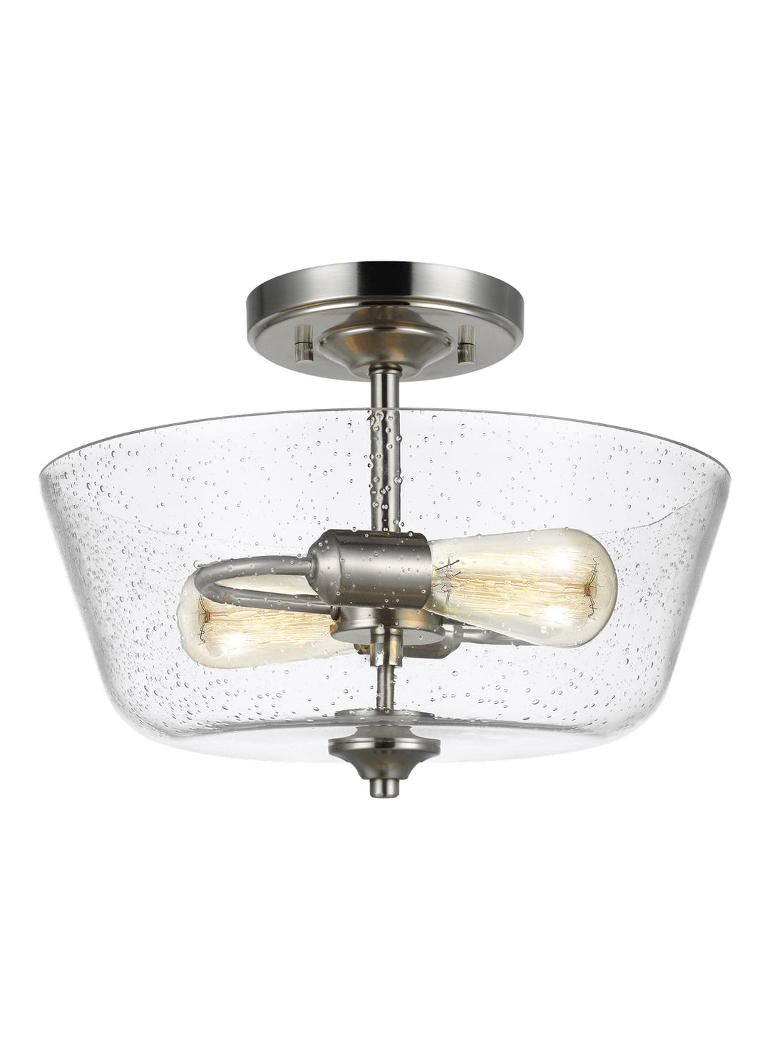 Generation Lighting. Two Light Semi-Flush Mount