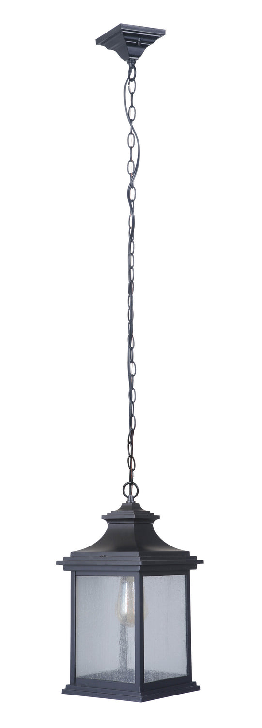 Gentry One Light Outdoor Pendant in Midnight