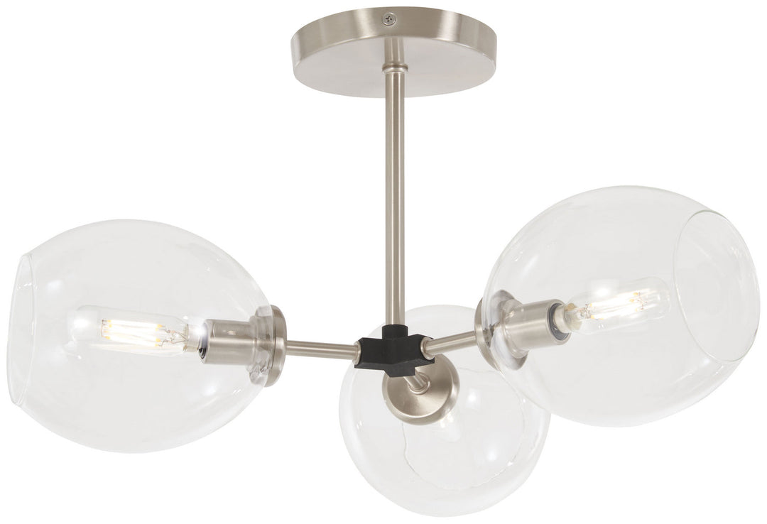 George Kovacs Three Light Semi Flush Mount