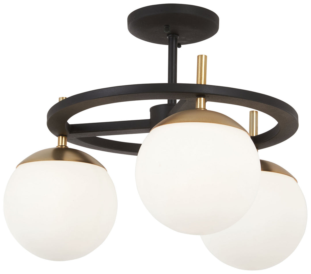 George Kovacs Three Light Semi Flush Mount