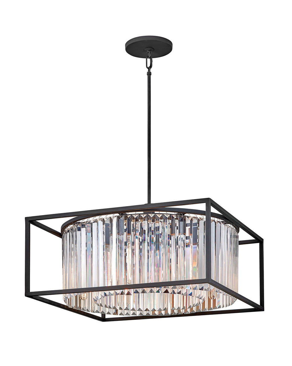 Giada LED Chandelier in Black