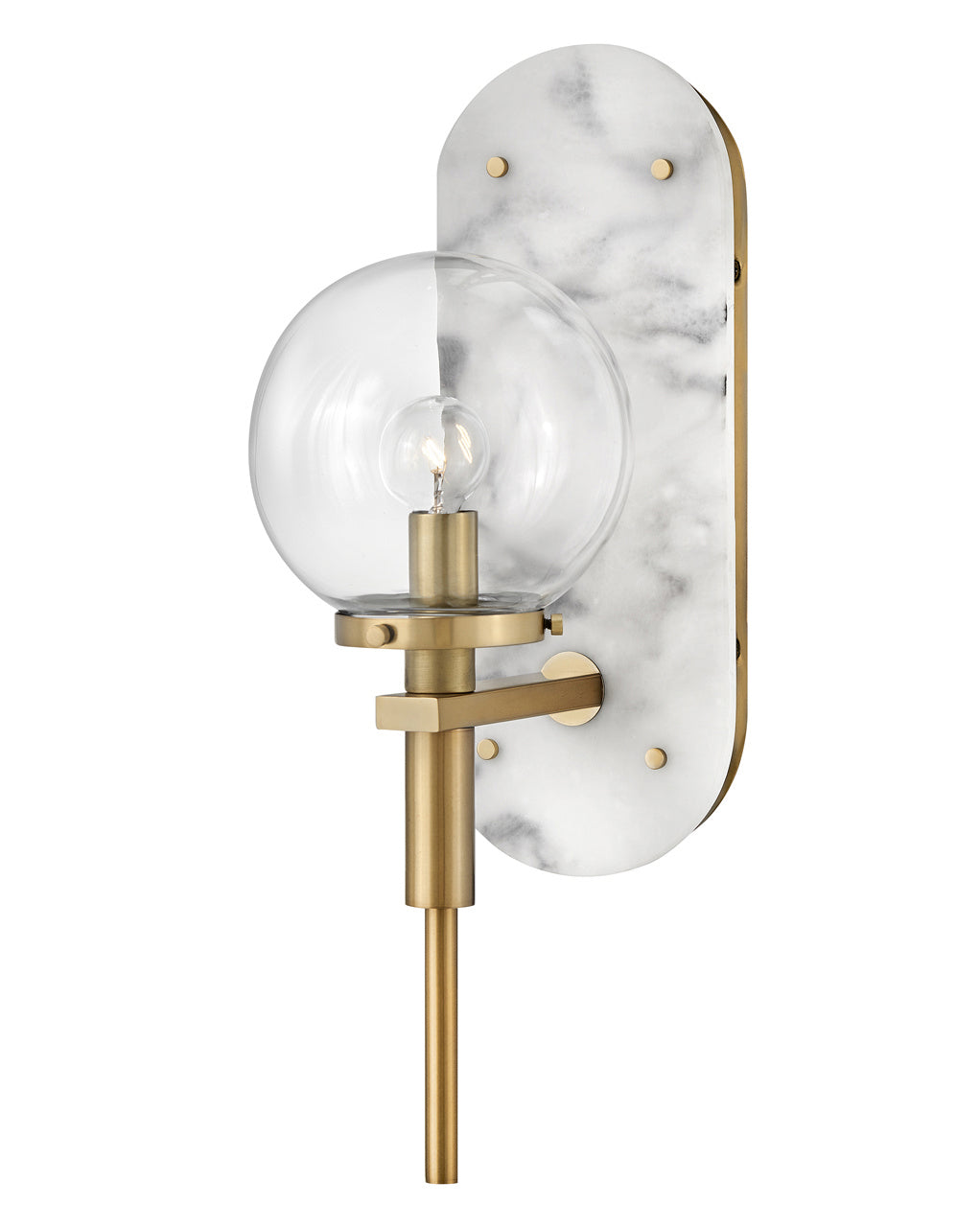 Gilda LED Wall Sconce in Heritage Brass