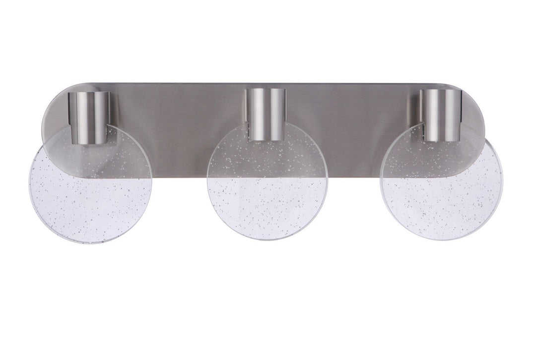 Glisten LED Vanity in Brushed Polished Nickel