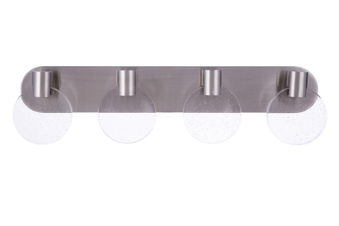 Glisten LED Vanity in Brushed Polished Nickel