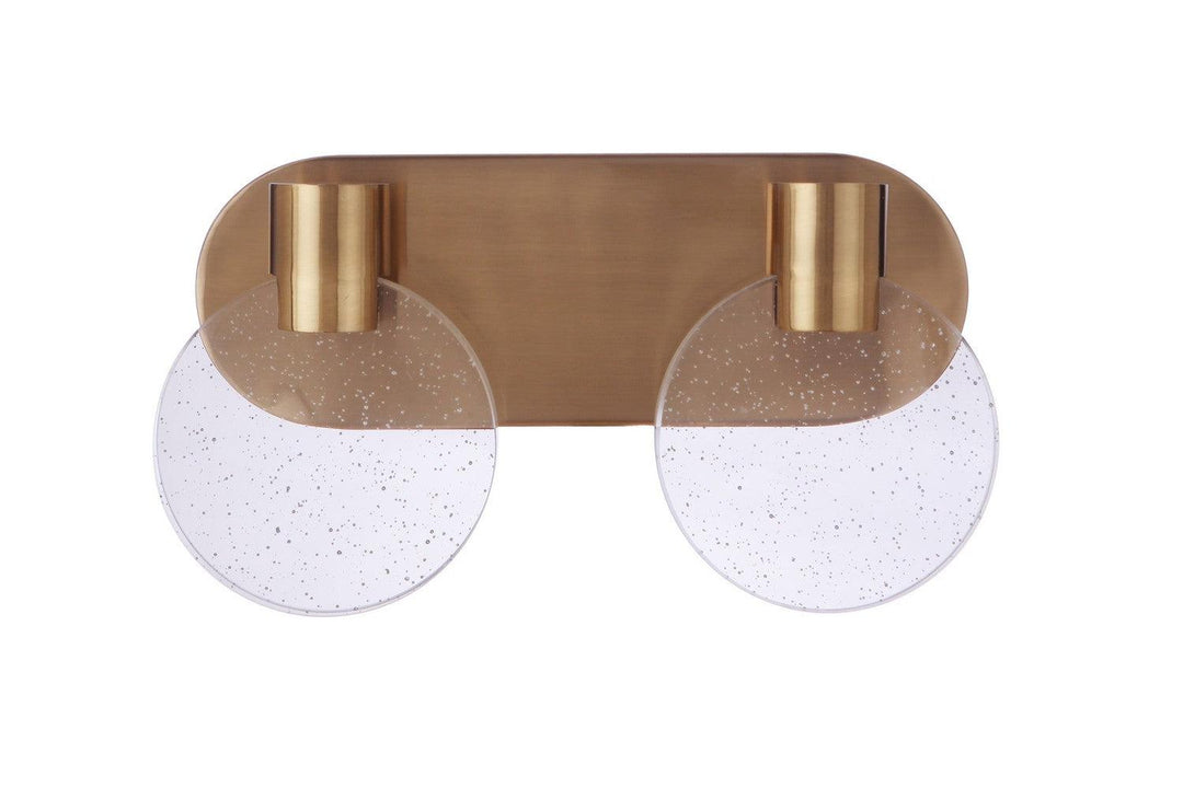 Glisten LED Vanity in Satin Brass