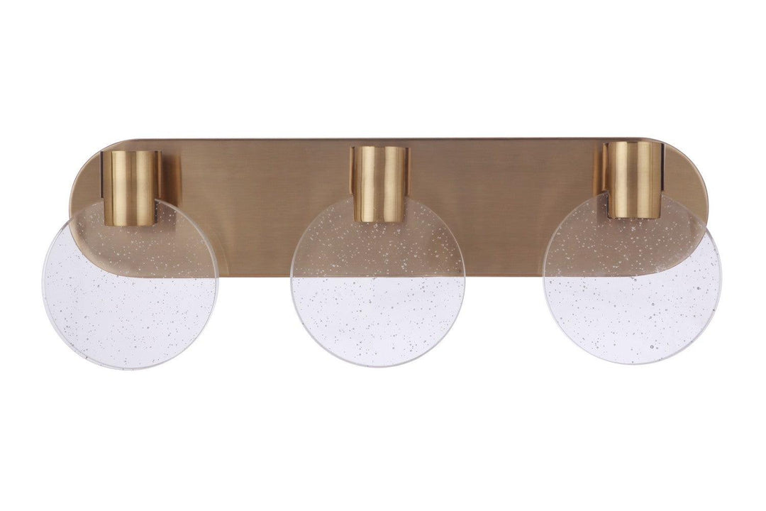 Glisten LED Vanity in Satin Brass