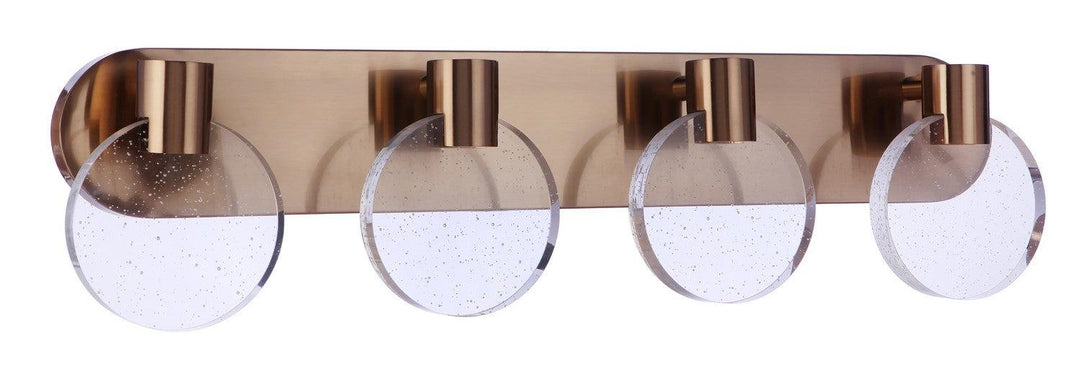 Glisten LED Vanity in Satin Brass