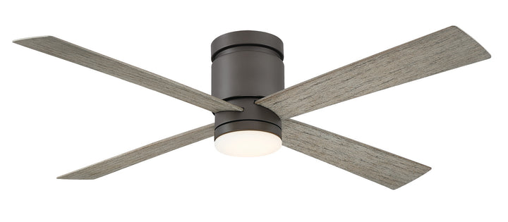 Fanimation Kwartet 52" Flushmount Indoor/Outdoor Ceiling Fan with 18W LED Light and Remote Control