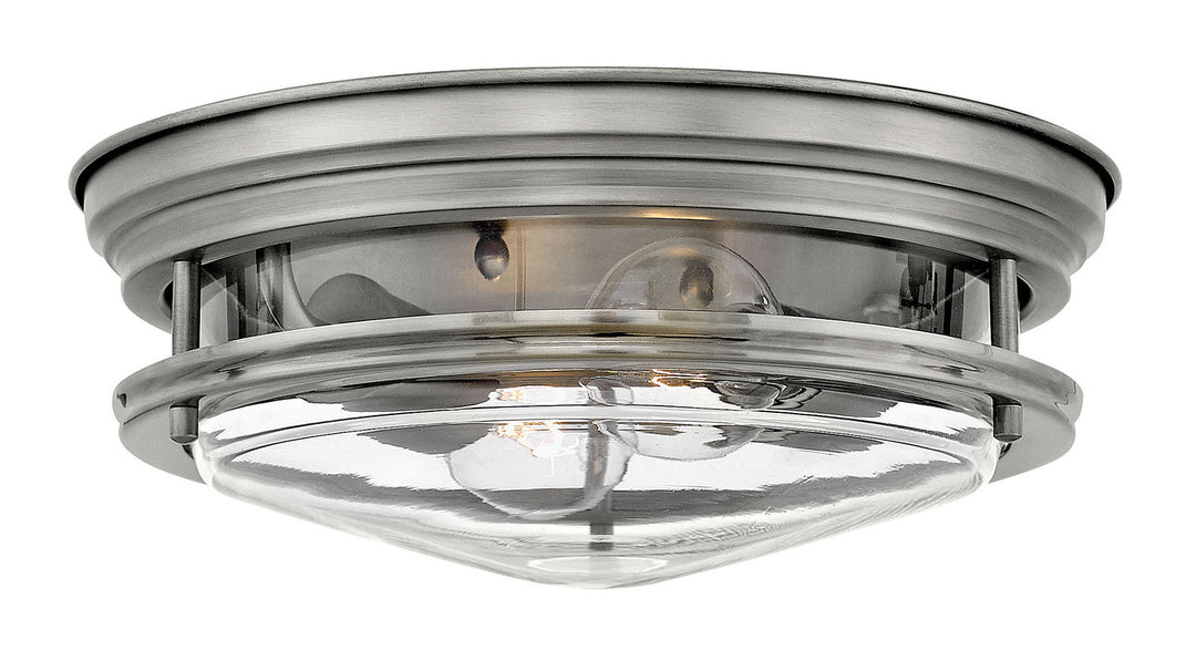 Hadley LED Flush Mount in Antique Nickel