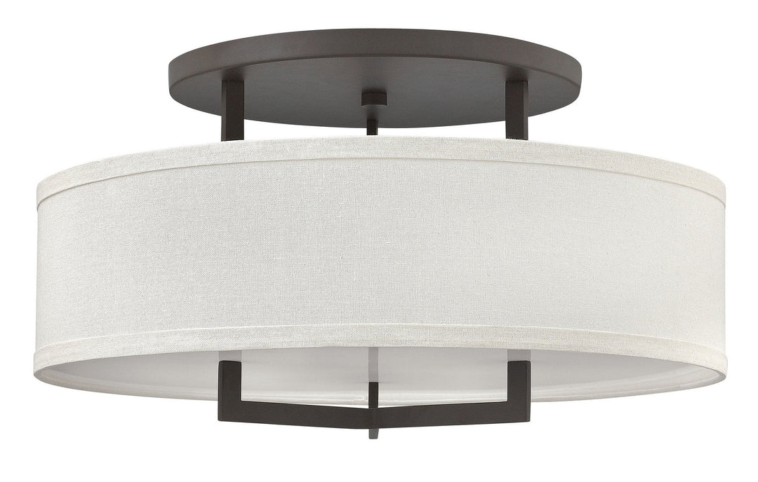 Hampton LED Semi-Flush Mount in Buckeye Bronze