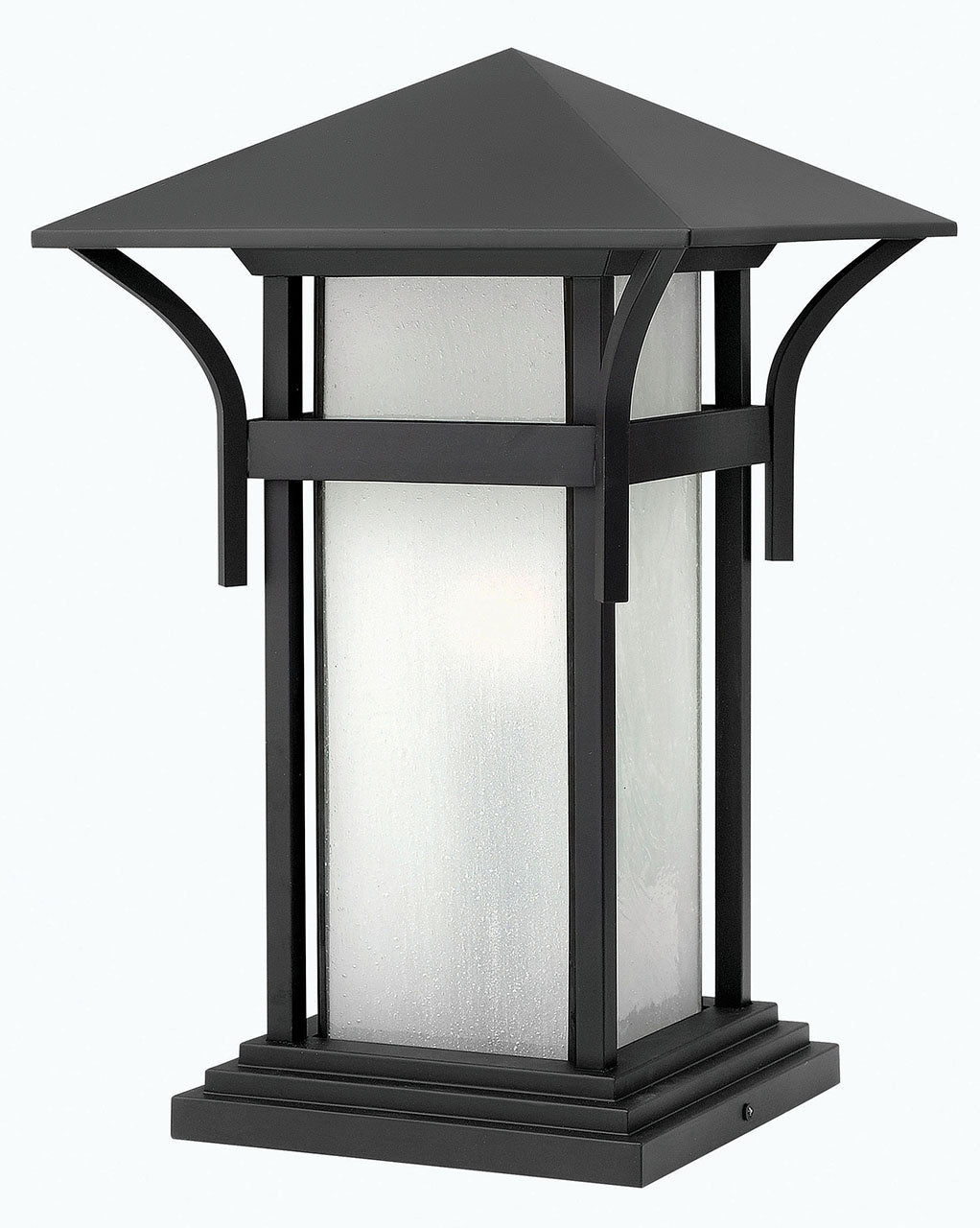 Harbor LED Pier Mount in Satin Black