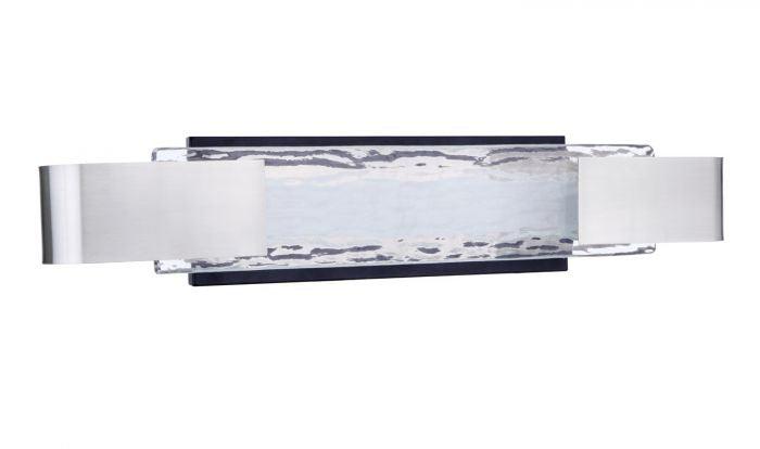 Harmony LED Vanity in Flat Black/Polished Nickel
