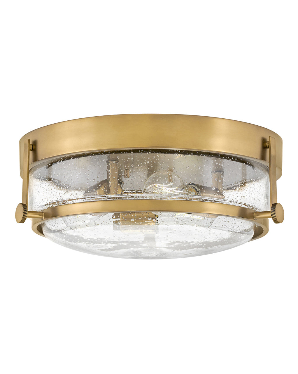 Harper LED Flush Mount in Heritage Brass