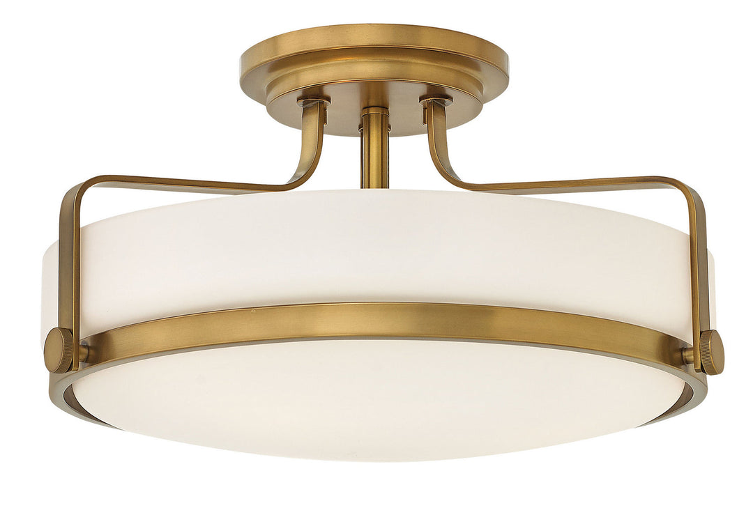 Harper LED Flush Mount in Heritage Brass
