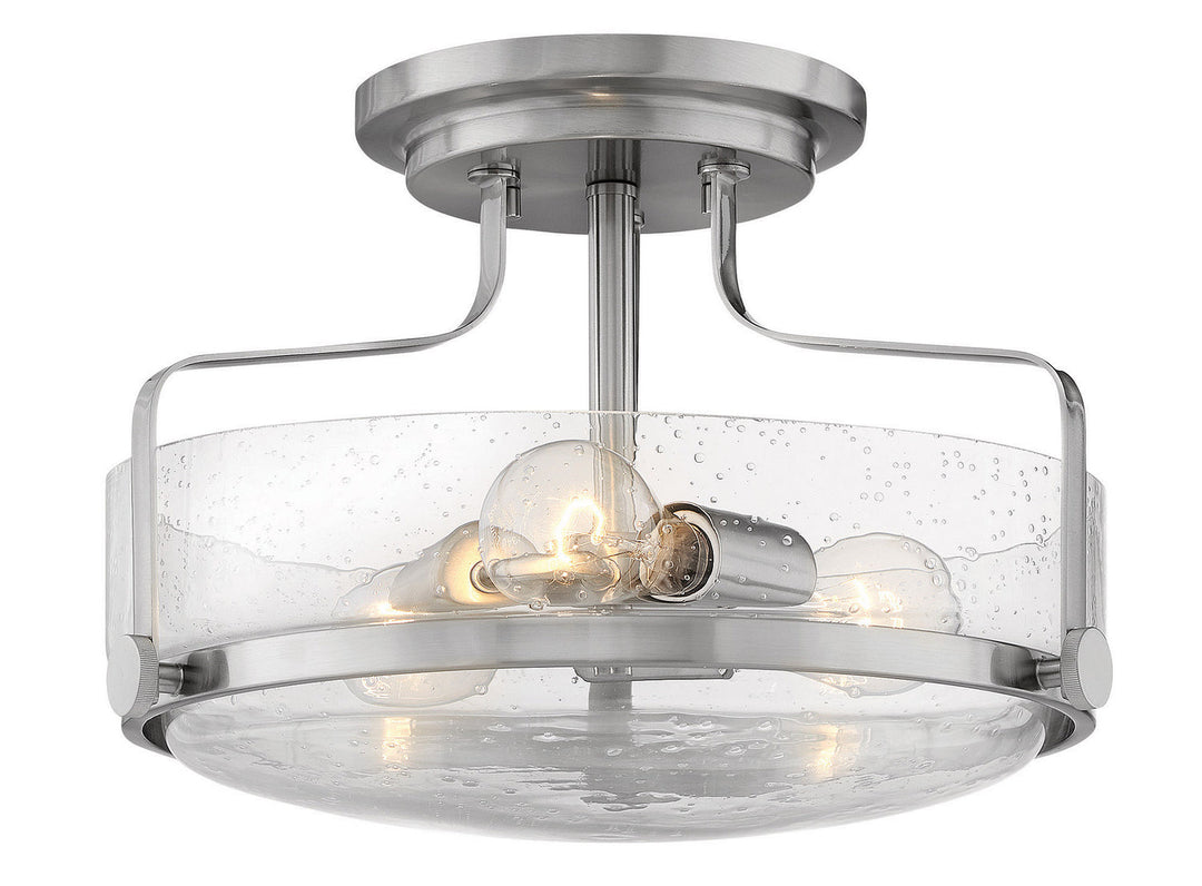 Harper LED Semi-Flush Mount in Brushed Nickel