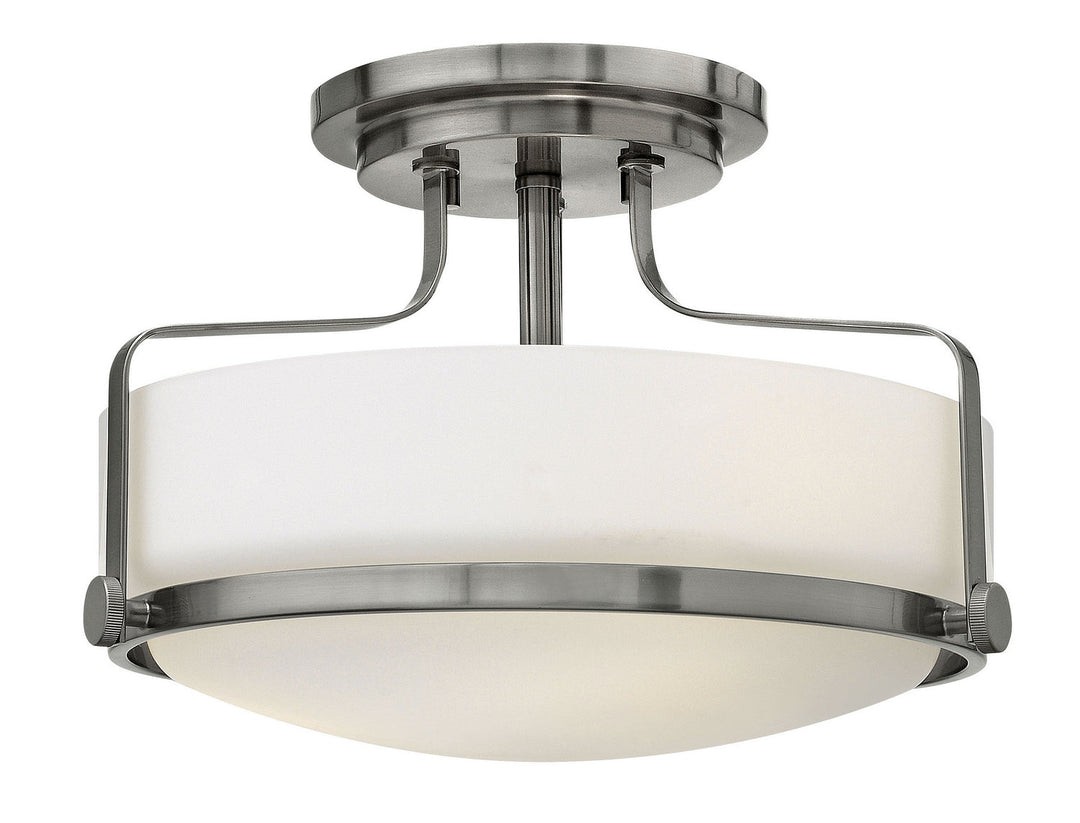 Harper LED Semi-Flush Mount in Brushed Nickel