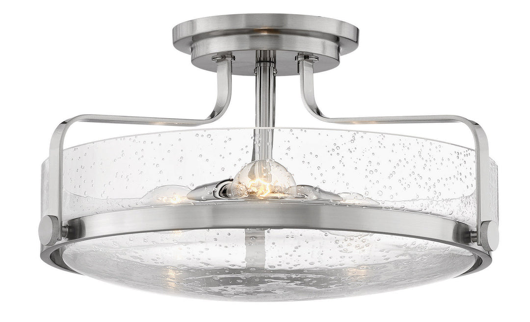 Harper LED Semi-Flush Mount in Brushed Nickel
