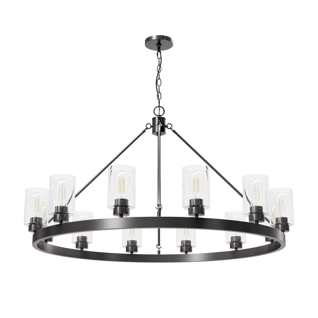 Hartland 12 Light Chandelier in Noble Bronze