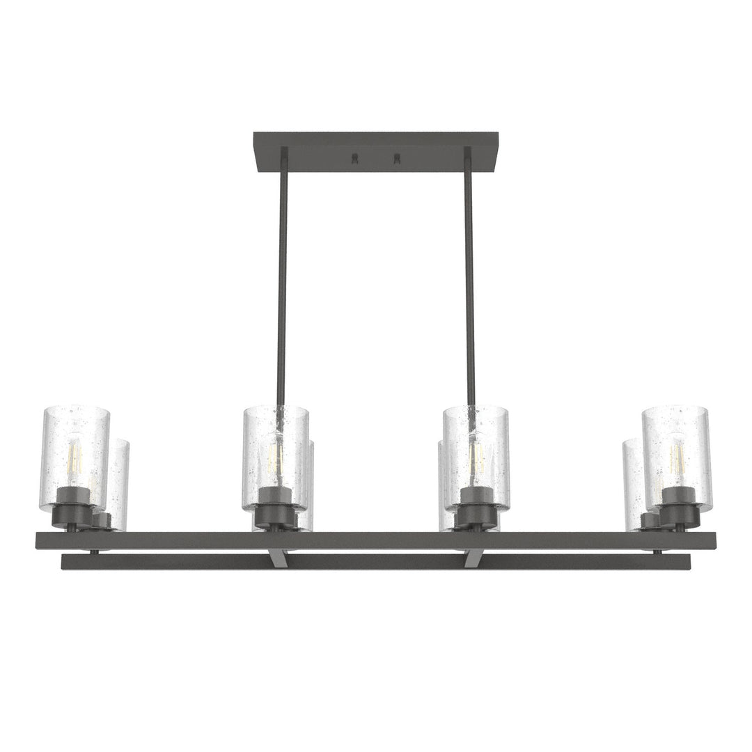 Hartland Eight Light Linear Chandelier in Noble Bronze