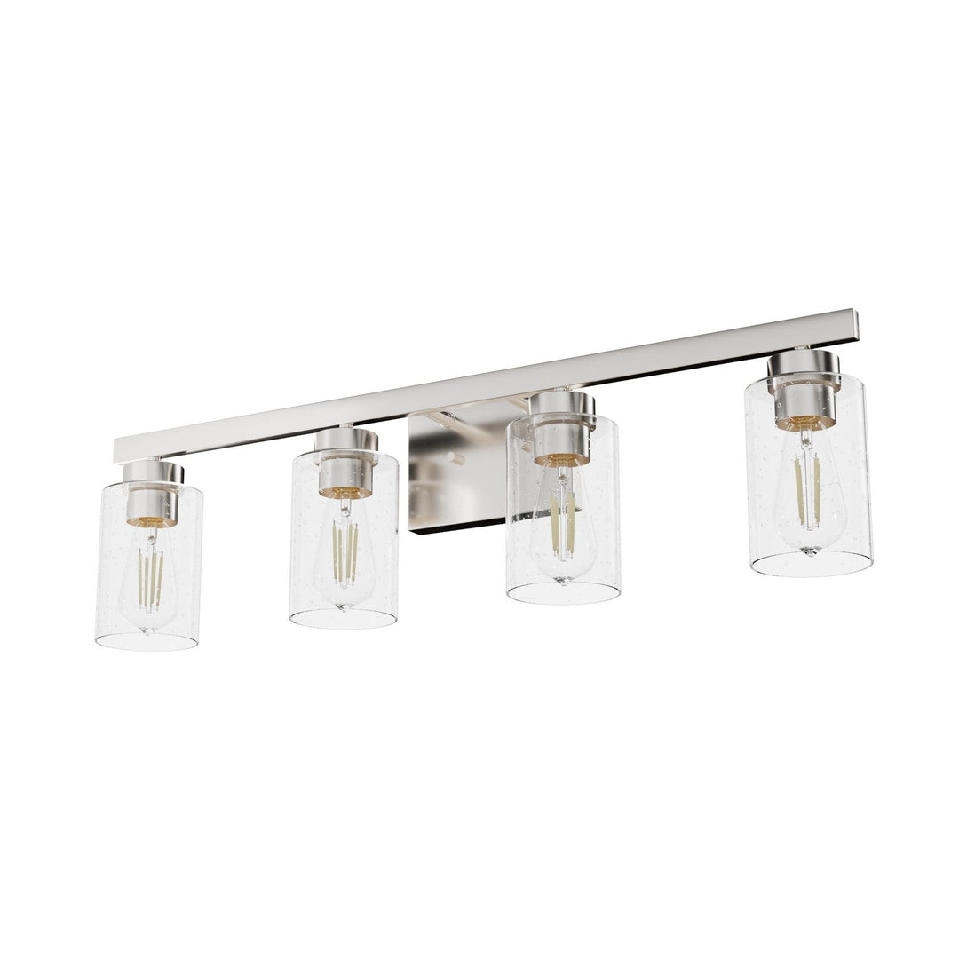 Hartland Four Light Vanity in Brushed Nickel