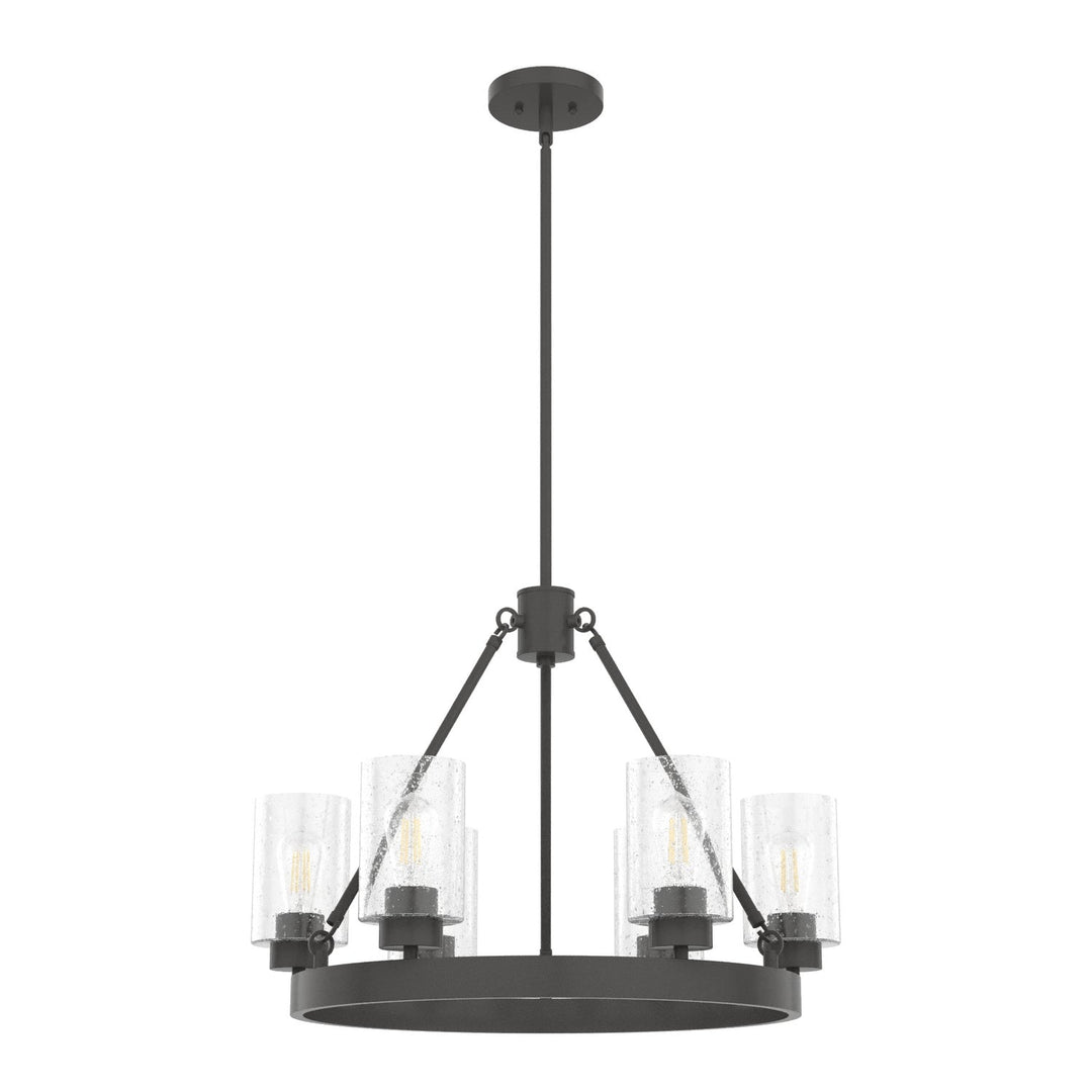 Hartland Six Light Chandelier in Noble Bronze