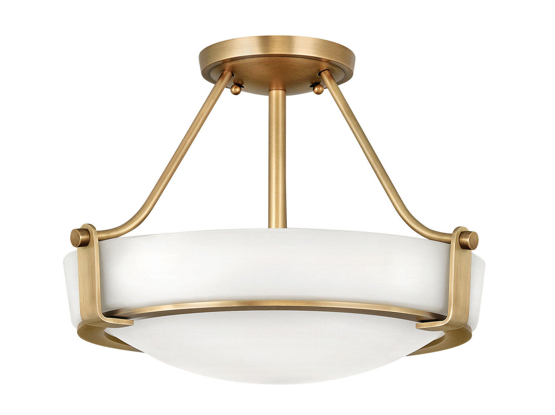 Hathaway LED Foyer Pendant in Heritage Brass