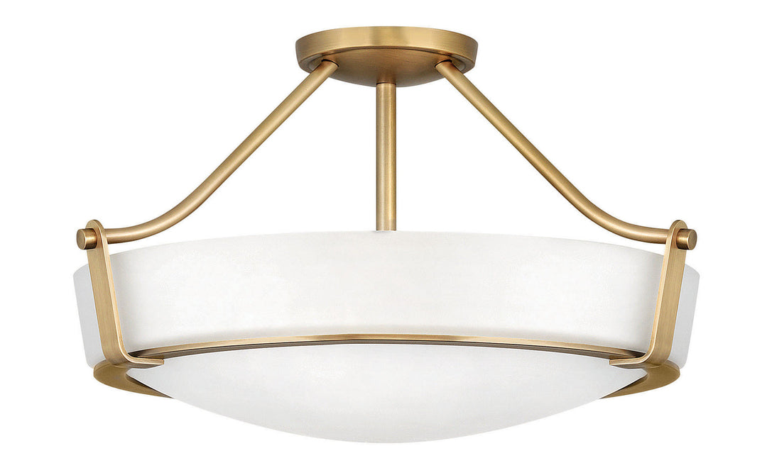 Hathaway LED Foyer Pendant in Heritage Brass