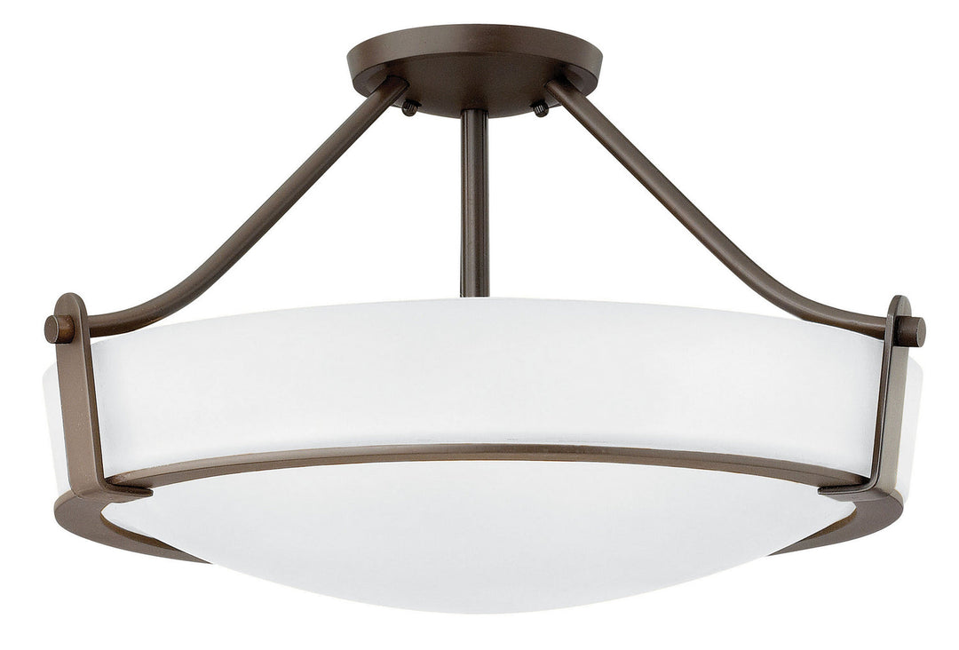 Hathaway LED Semi-Flush Mount in Olde Bronze