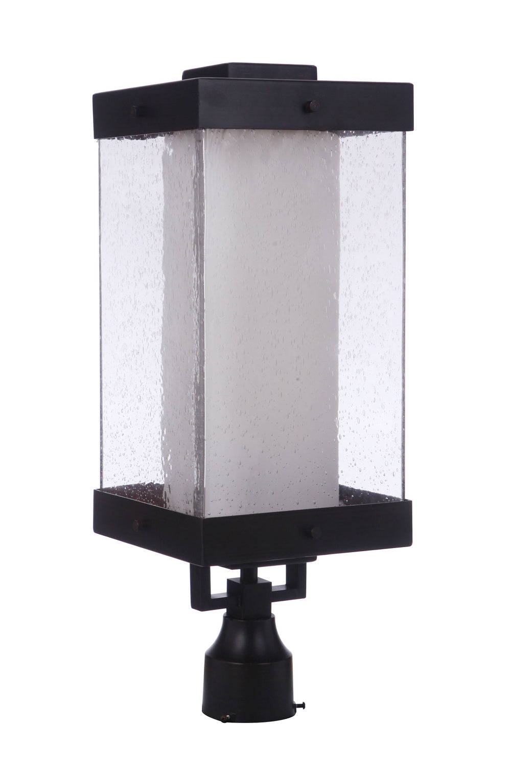 Hayner One Light Outdoor Post Mount in Midnight