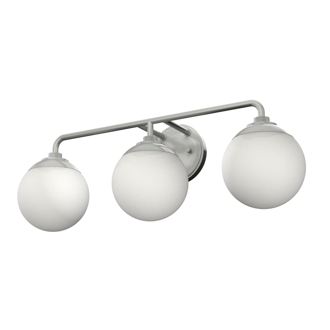 Hepburn Three Light Vanity in Brushed Nickel