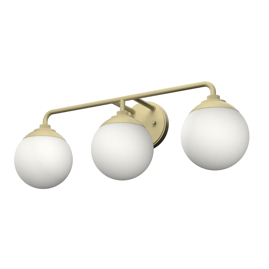 Hepburn Three Light Vanity in Modern Brass