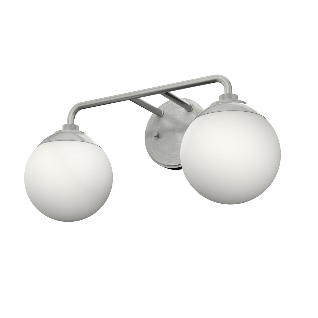 Hepburn Two Light Vanity in Brushed Nickel