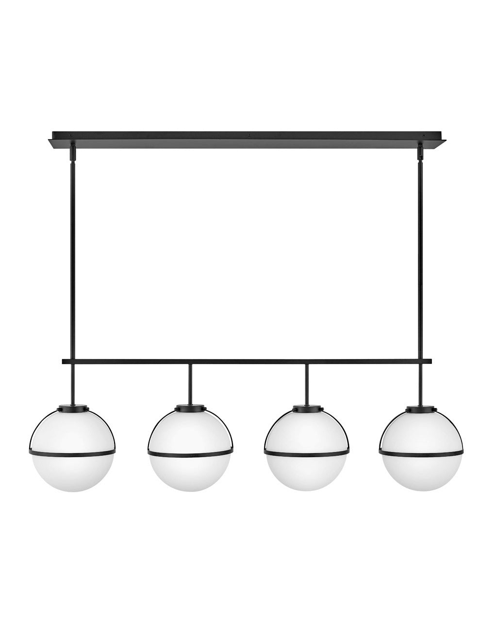 Hollis LED Linear Chandelier in Black