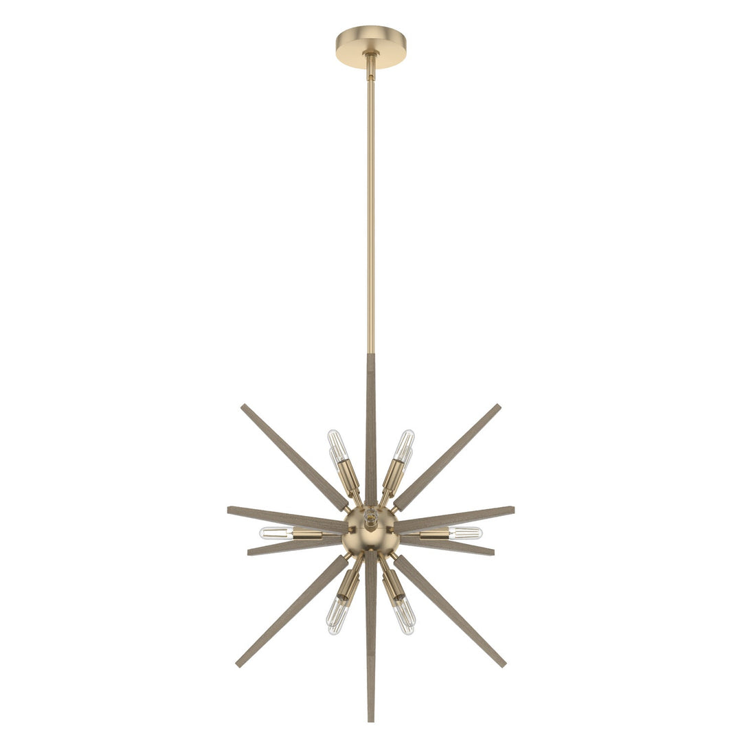 Jupiter Star 12 Light Pendant in Alturas Gold