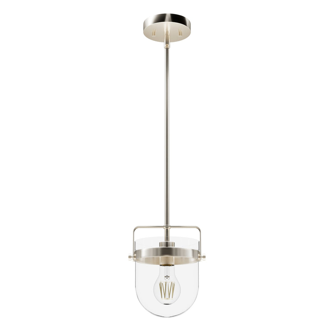 Karloff One Light Pendant in Brushed Nickel