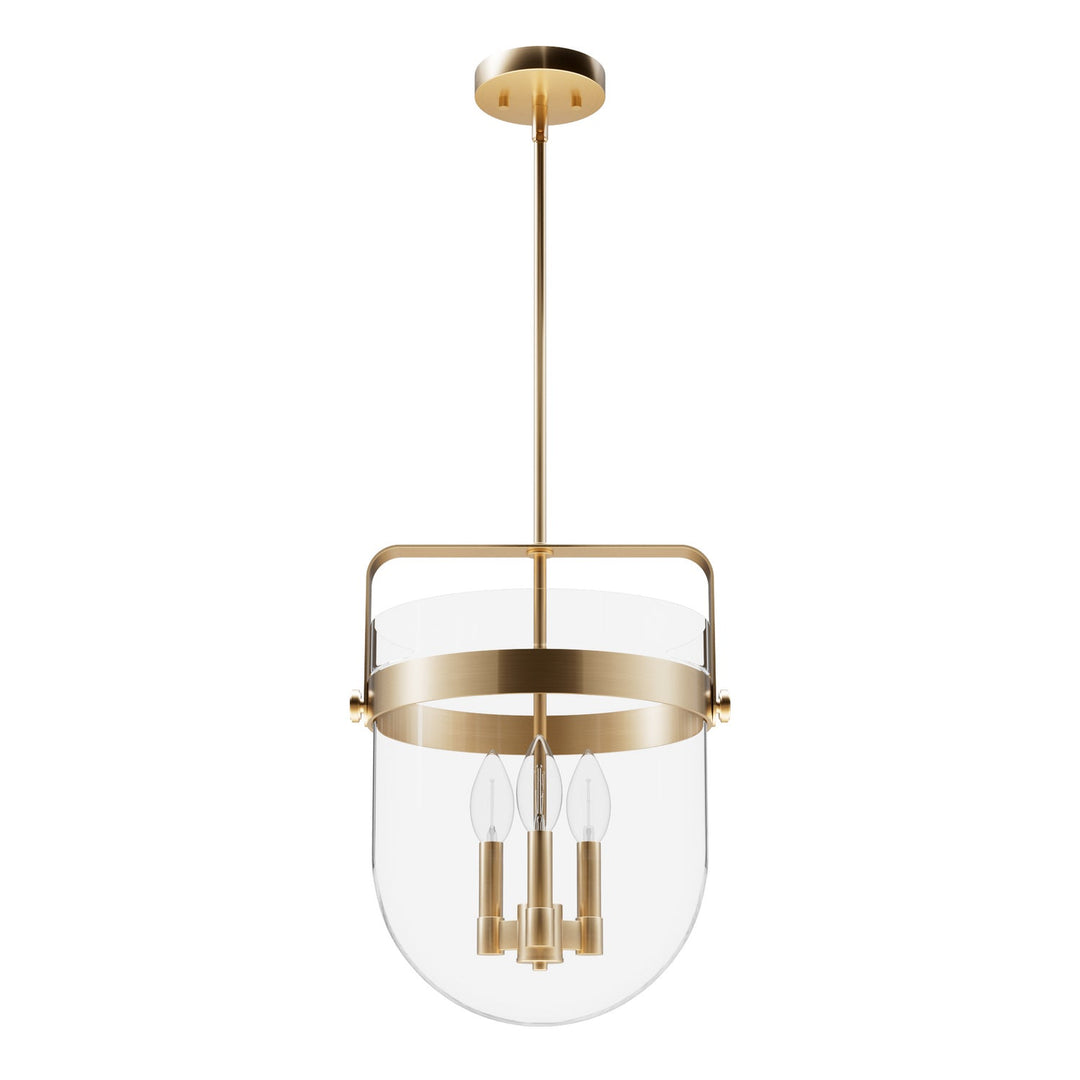 Karloff Three Light Pendant in Alturas Gold