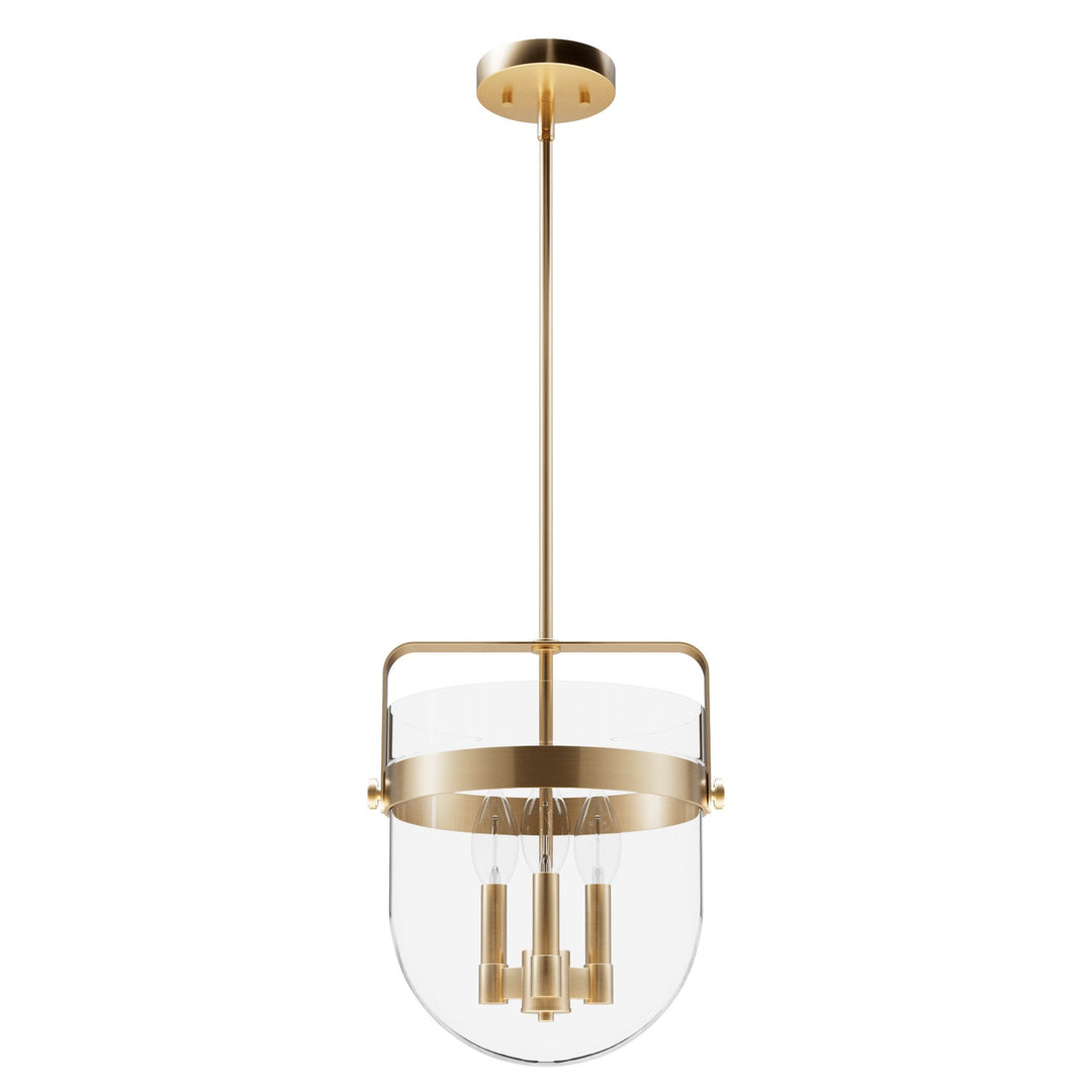 Karloff Three Light Pendant in Alturas Gold