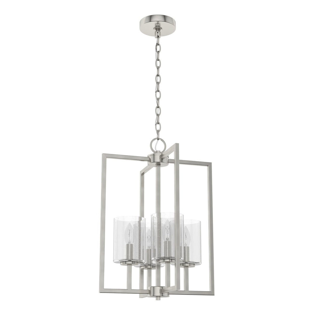 Kerrison Four Light Pendant in Brushed Nickel