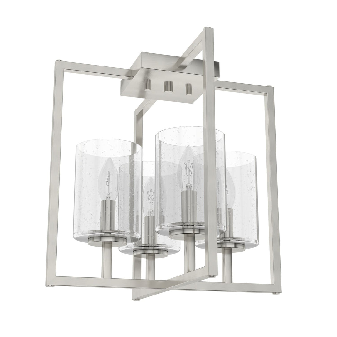 Kerrison Four Light Semi-Flush Mount in Brushed Nickel