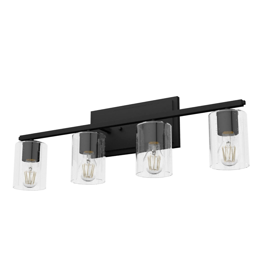 Kerrison Four Light Vanity in Natural Black Iron
