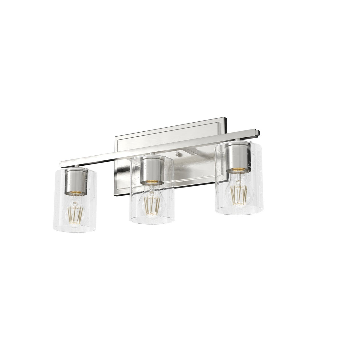 Kerrison Three Light Vanity in Brushed Nickel