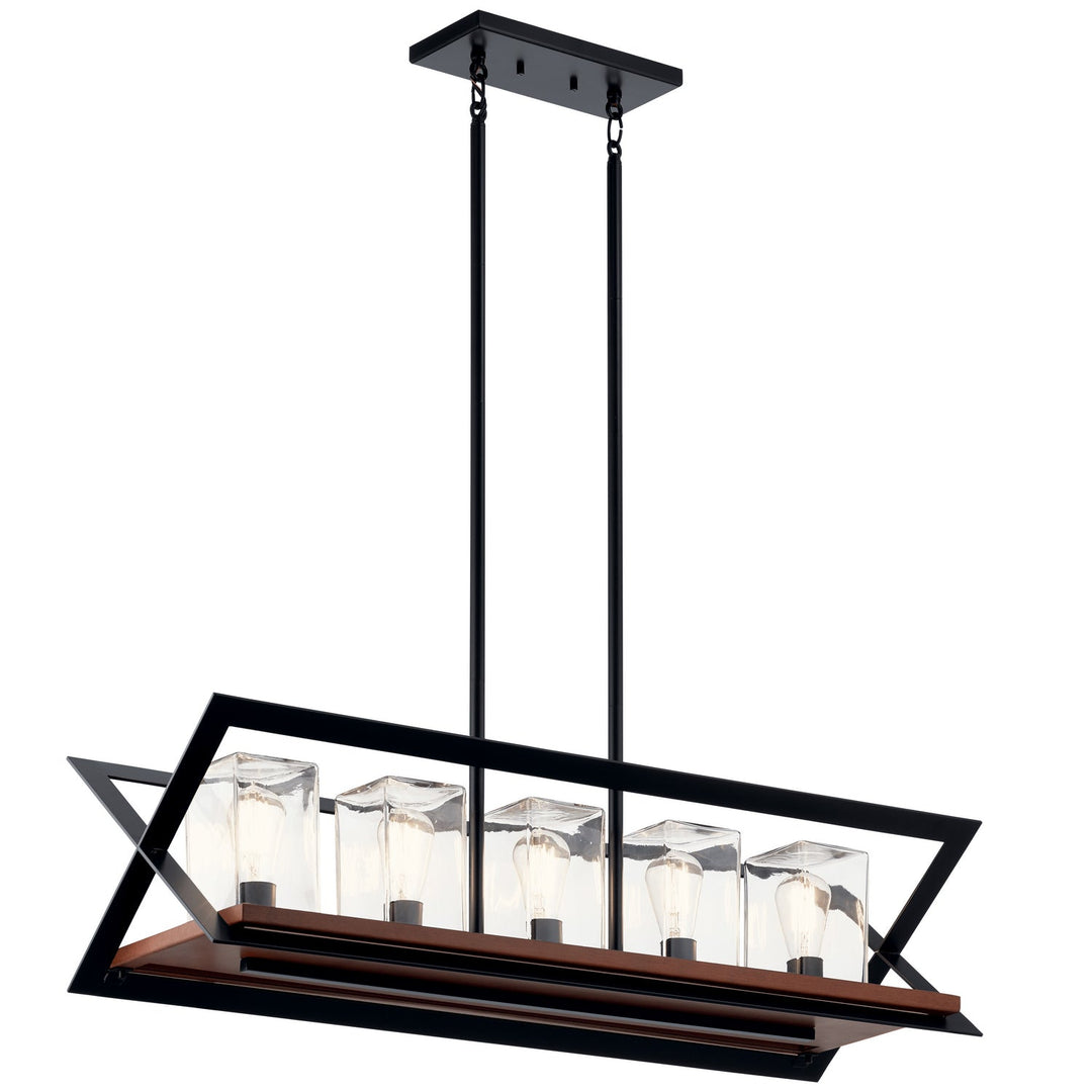 Kichler Five Light Linear Chandelier