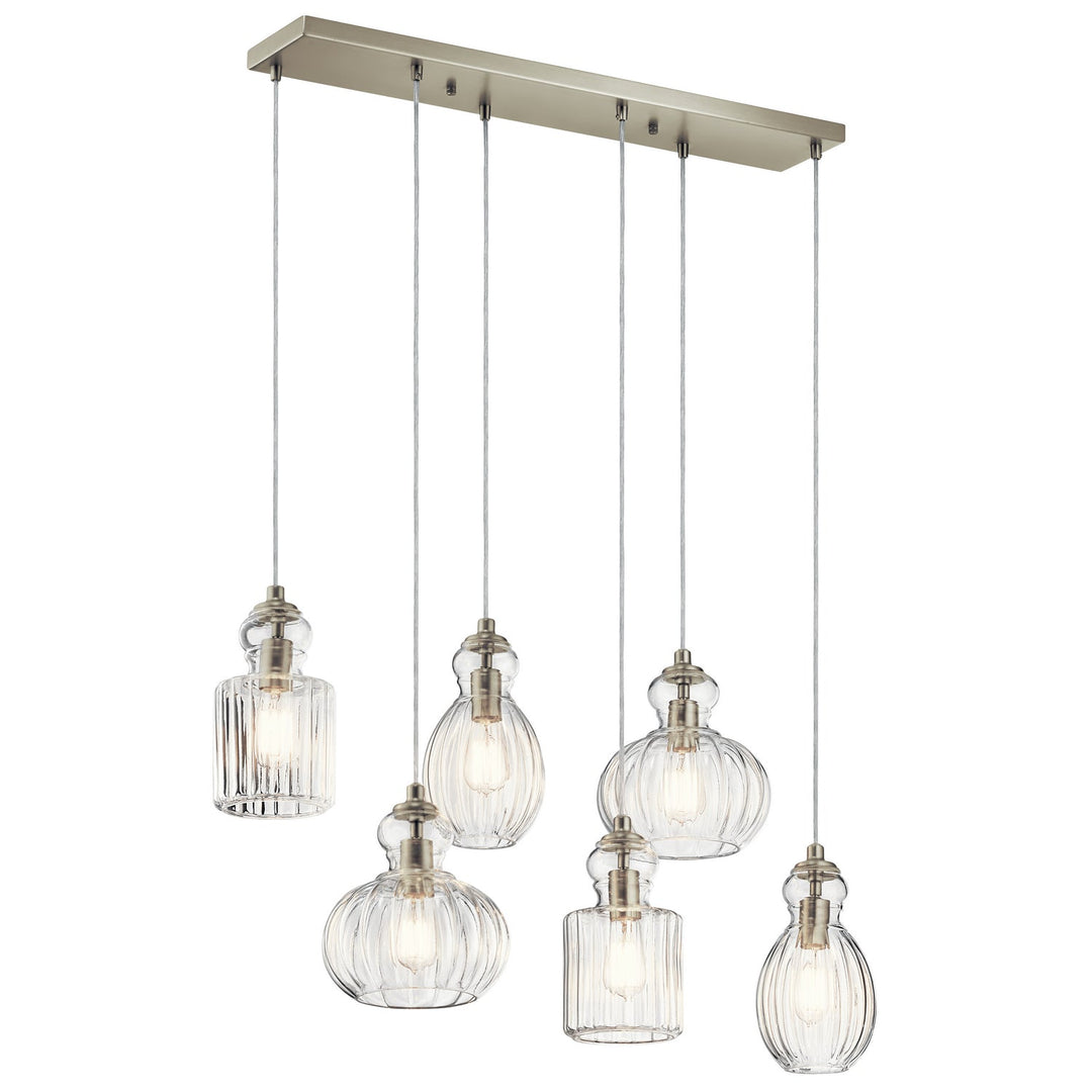 Kichler Six Light Linear Chandelier