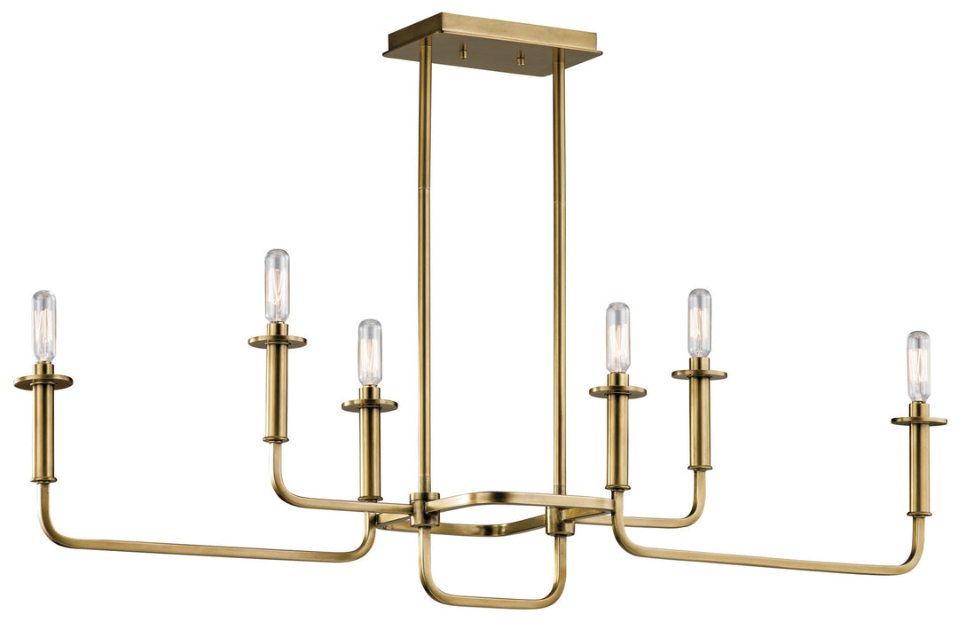 Kichler Six Light Linear Chandelier