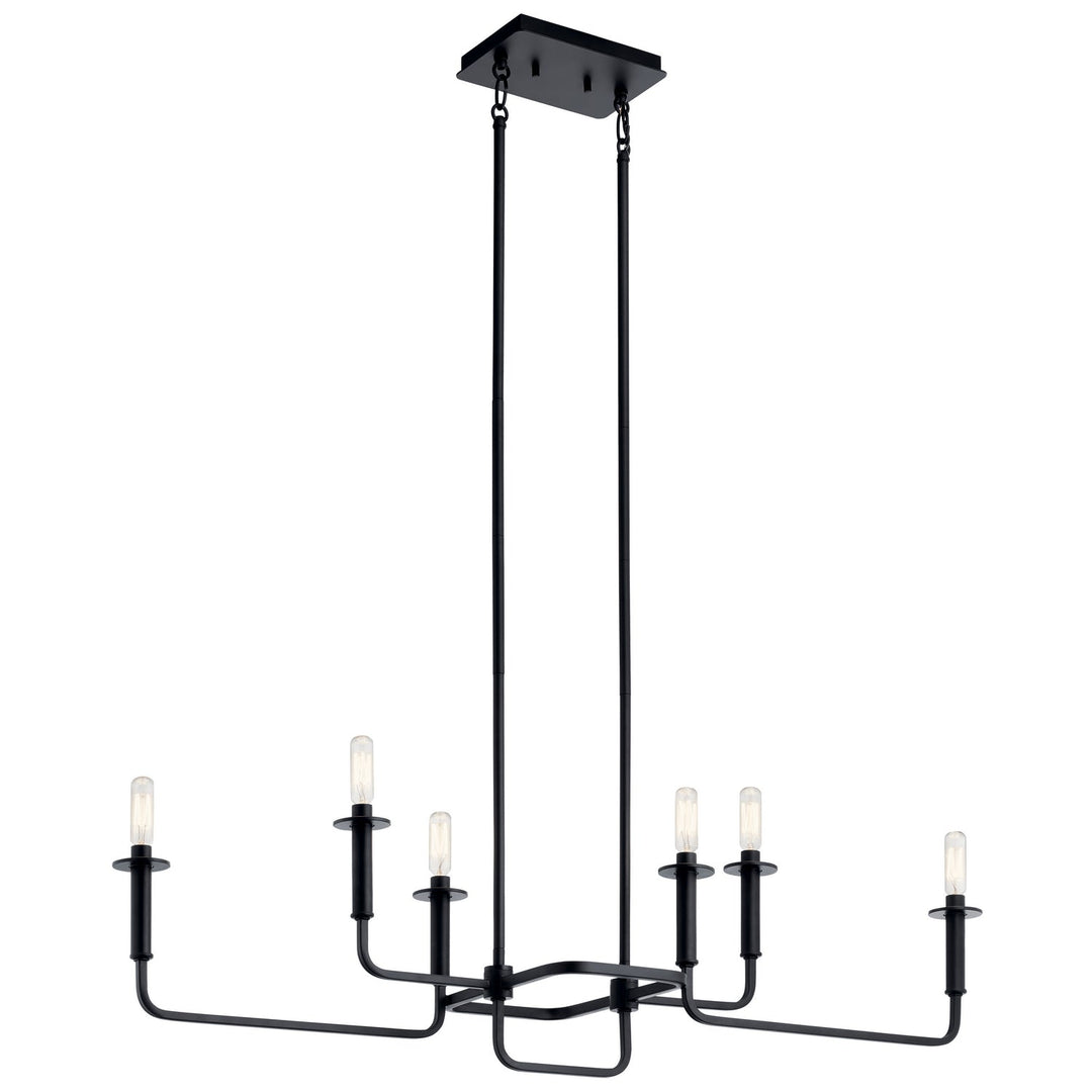 Kichler Six Light Linear Chandelier