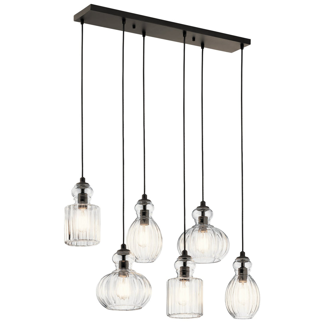 Kichler Six Light Linear Chandelier